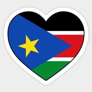 Heart - South Sudan Sticker